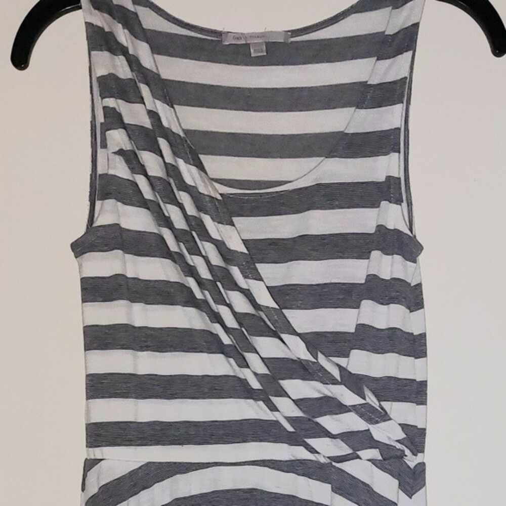 Gap Asymmetrical Sundress White/Dark Gray Size XS - Picture 5 of 10